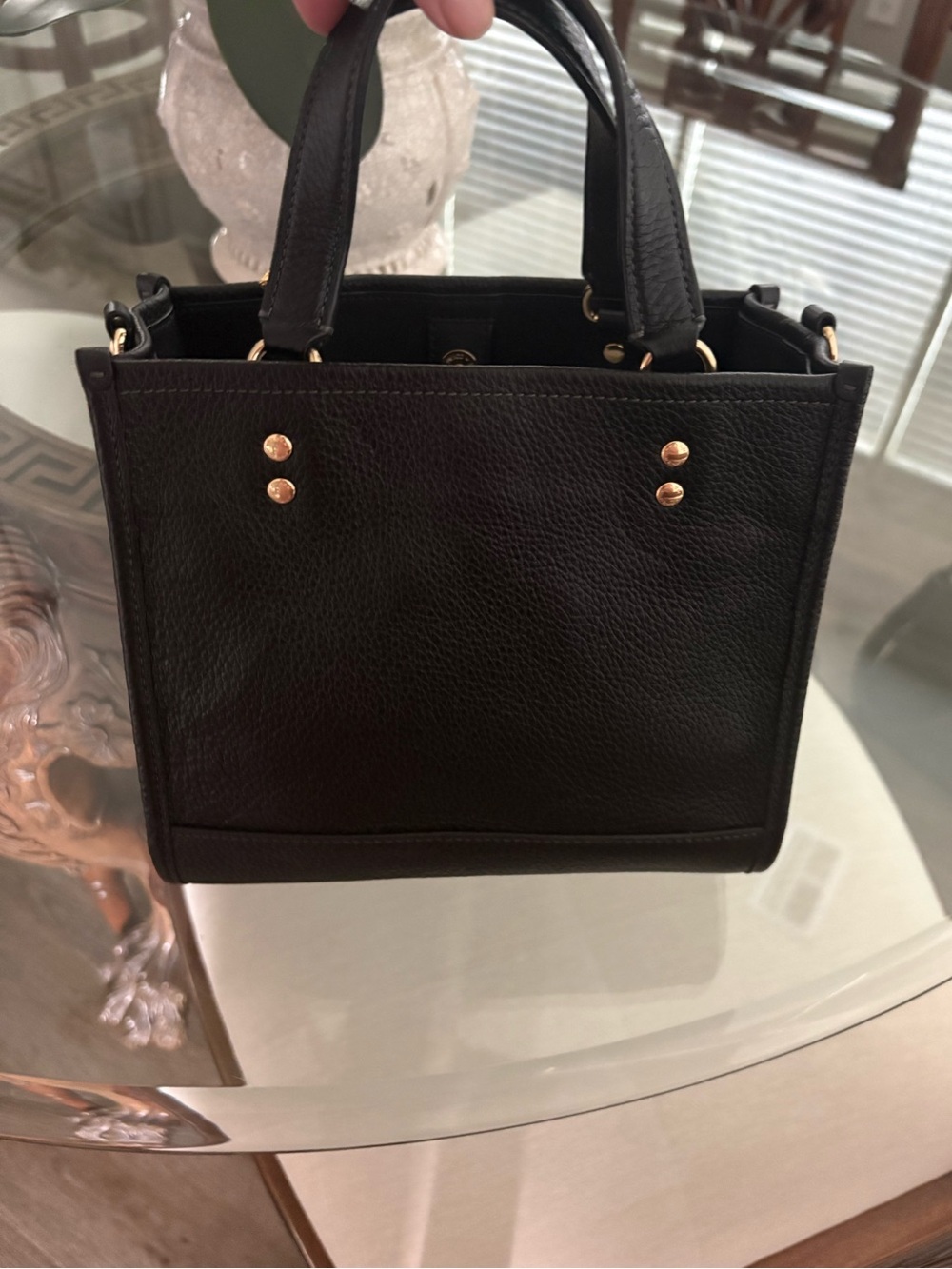 🖤🖤COACH DEMSEY TOTE 22 IN BLACK PEBBLED LEATHER!🖤🖤C0971 - Picture 2 of 9
